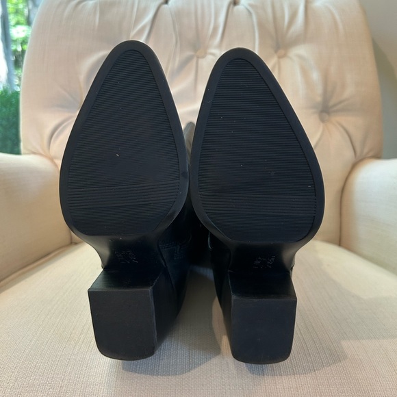 NIB Naturalizer Women's Fae Knee High Boot Black Leather Wide Calf Heeled Size 6 - Picture 7 of 16